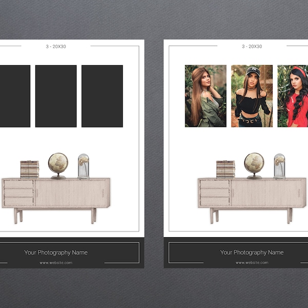Wall Display Template | Gallery Style Guide | Photography Wall Display Guides | Canvas Mockup Grouping | Photo Display Mockup | Wall Mockup