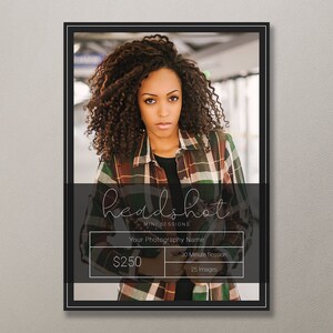 Headshot Template | Headshot Mini Session Template | Headshot Session Template | Headshot Marketing Template | Headshot Sessions | Headshots