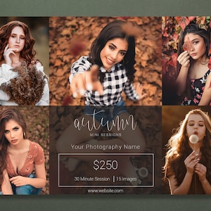 Fall Template | Autumn Template | Fall Minis | Fall Sessions | Fall Session Template | Autumn Session Template | Fall Marketing Template