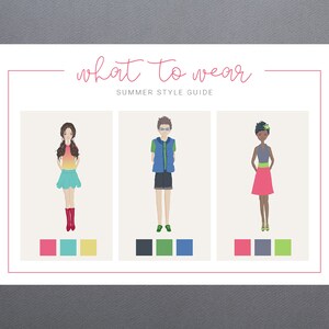 Summer Style Guide | Summer Senior What To Wear Color Inspiration Guide | Senior Summer What To Wear Guide | Summer Senior Outfit Guide