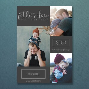 Father&#39;s Day Template | Father&#39;s Day Session Template | Father&#39;s Day Sessions | Daddy And Me Template | Daddy And Me Sessions  | Daddy Minis