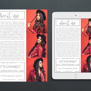 About Me Page Template | About Me Template | About Me Page | Meet The Photographer Template | Website About Me Page | Meet The Photographer