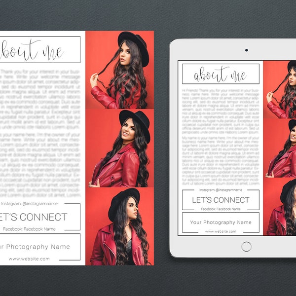 Meet the Photographer Template Etsy Meet the Photographer Template Etsy