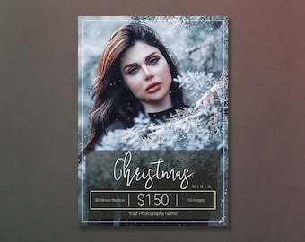 Christmas Template | Christmas Mini Session Template | Christmas Minis | Christmas Sessions | Holiday Marketing Template | Holiday Template