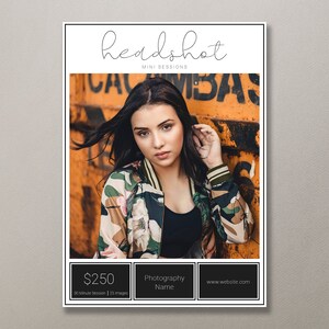 Headshot Template | Headshot Mini Session Template | Headshot Photo Template | Headshot Marketing Template | Headshot Sessions | Headshots