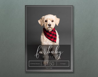 Pet Template | Pet Mini Session Template | Photoshop Template | Photography Template | Pet Session Template | Pet Sessions | Pet Minis