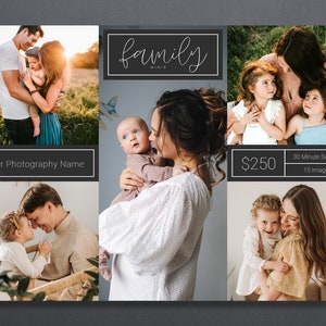 Family Template | Family Mini Session Template | Photography Template | Family Minis | Family Sessions | Family Session Marketing | Template