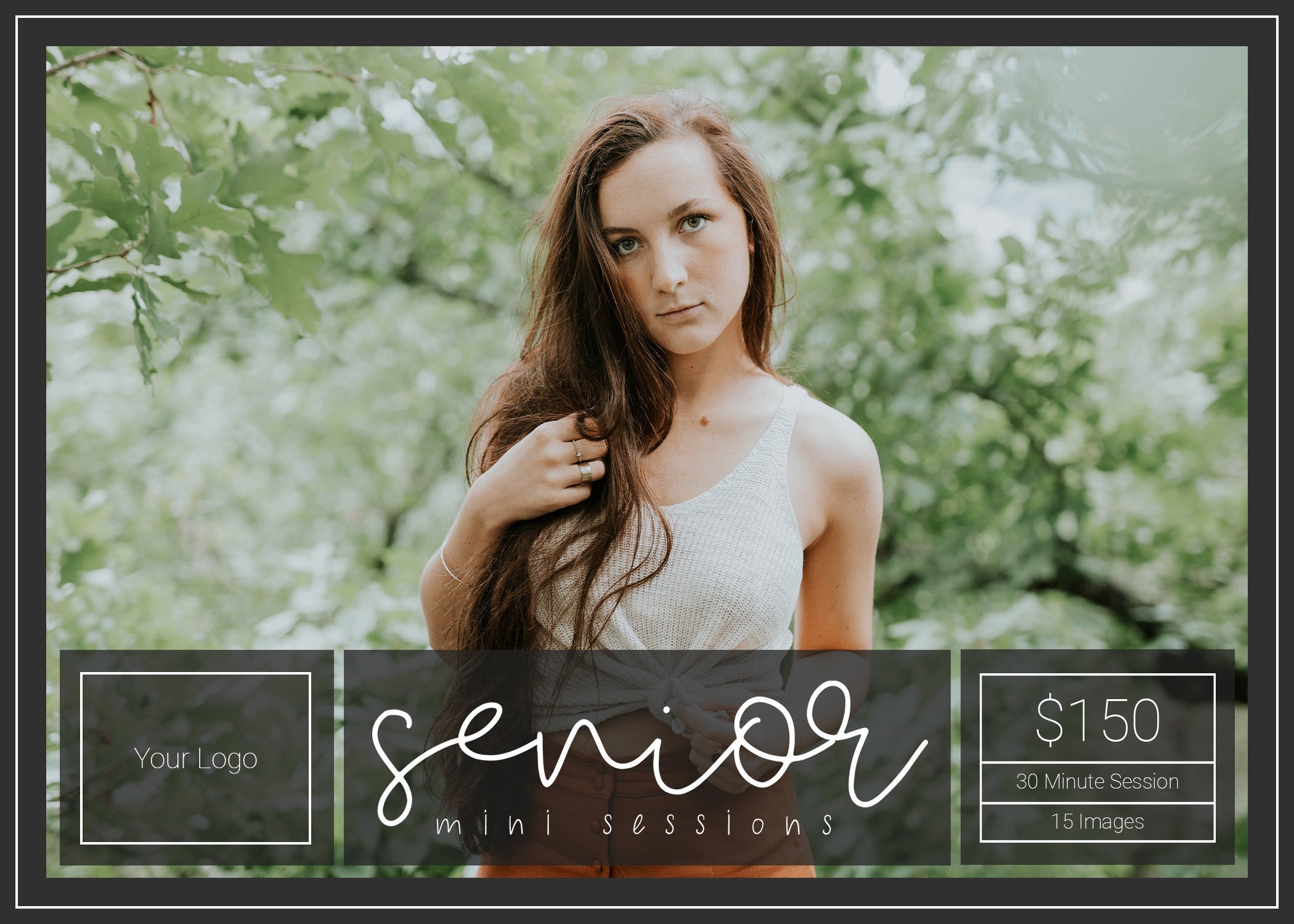 Senior Template | Senior Mini Session Template | Template | Senior ...