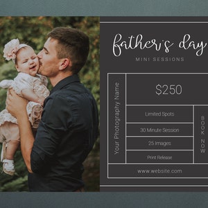 Father&#39;s Day Template | Father&#39;s Day Session Template | Father&#39;s Day Sessions | Daddy And Me Template | Daddy And Me Sessions  | Daddy Minis