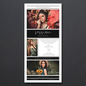 E-mailsjabloon voor sessieherinnering | Sessieherinnering nieuwsbriefsjabloon | E-mailsjabloon fotografie | Nieuwsbriefsjabloon | E-mailsjabloon