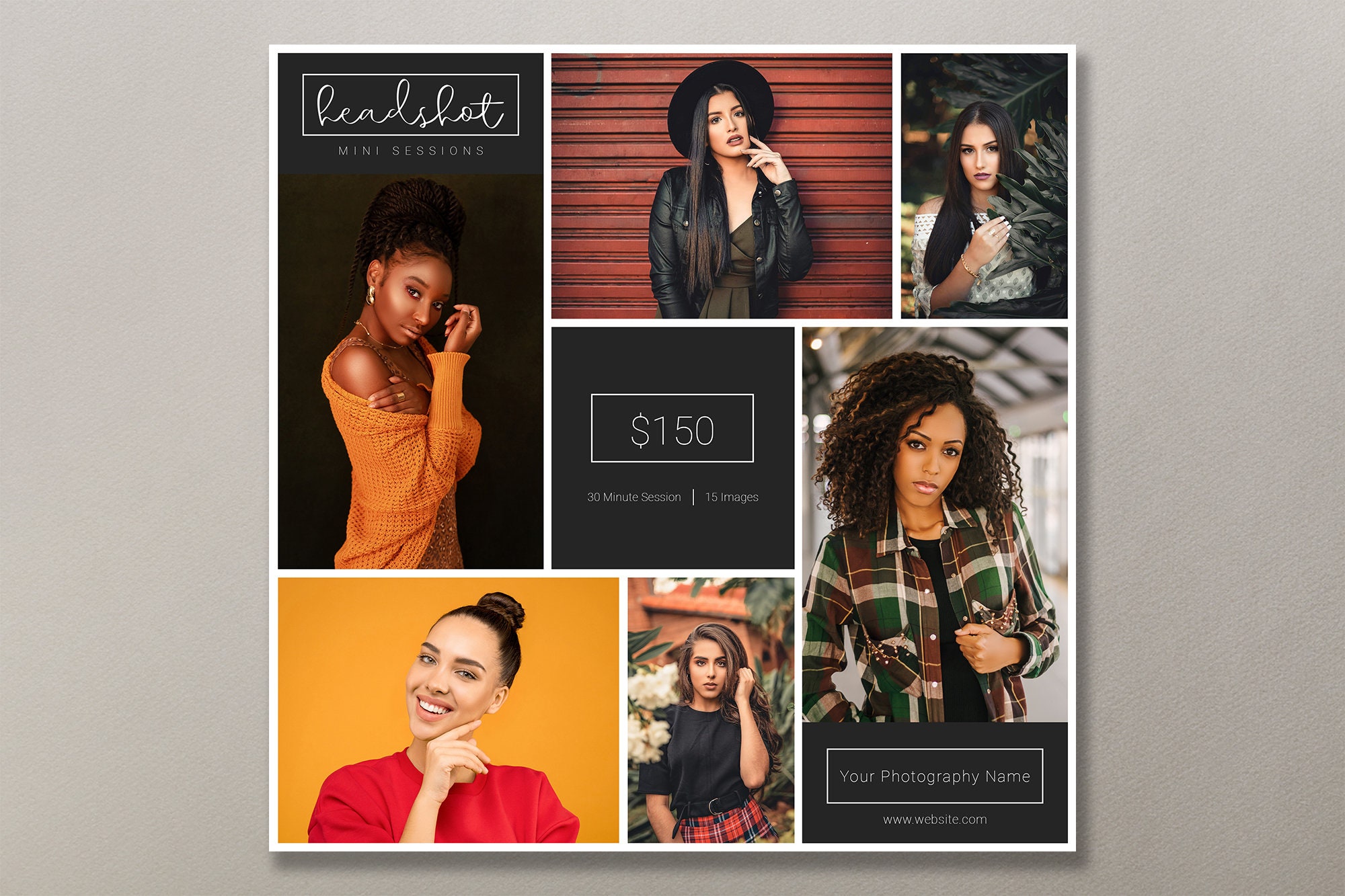 Headshot Template Headshot Mini Session Template Headshot Etsy New