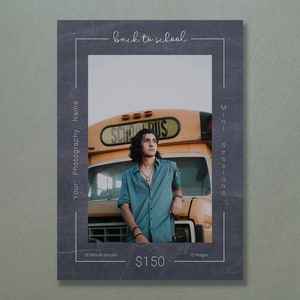 Back To School Template | Back To School Mini Session Template | Back To School Minis | Mini Session Template | Back To School Sessions