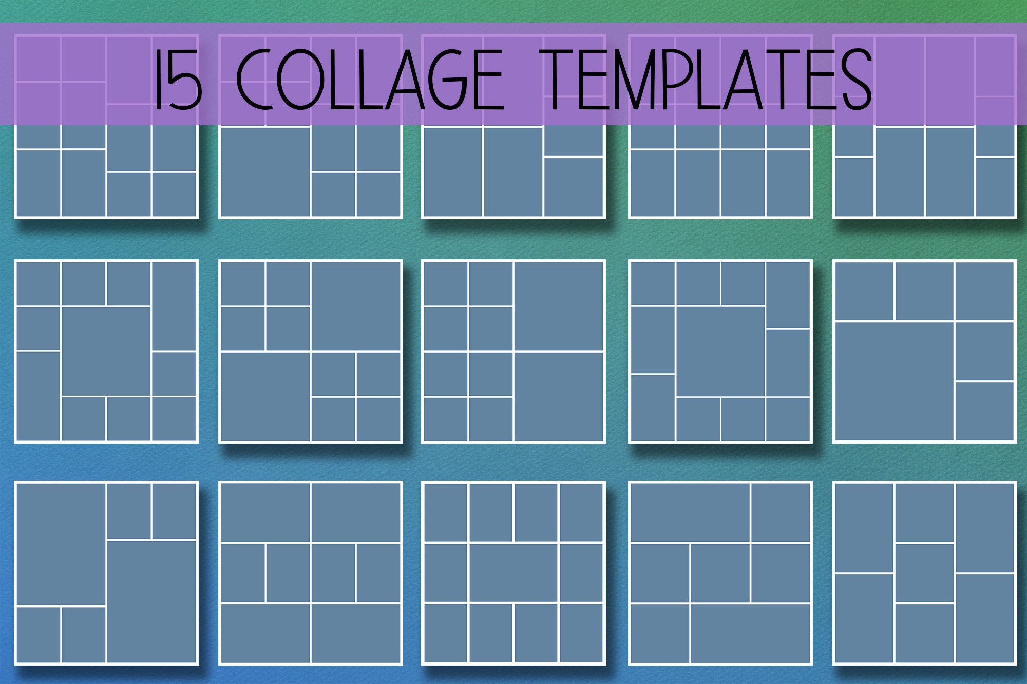 Huge Collage Template Bundle Blog Board Templates Photo Collage ...