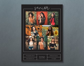 Senior Photoshop Template | Senior Mini Session Template | Senior Template | Senior Marketing | Senior Session Template | Senior Sessions