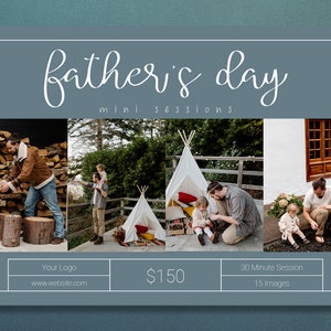 Father&#39;s Day Template | Father&#39;s Day Session Template | Father&#39;s Day Sessions | Daddy And Me Template | Daddy And Me Sessions  | Daddy Minis