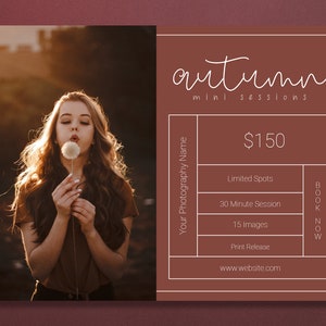 Autumn Template | Fall Template | Fall Minis | Fall Sessions | Fall Session Template | Autumn Session Template | Fall Marketing Template