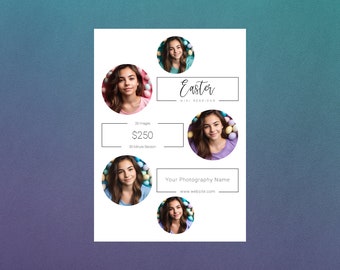 Easter Photoshop Template | Easter Mini Session Template | Easter Template | Photography Template | Easter Minis | Easter Minis Template