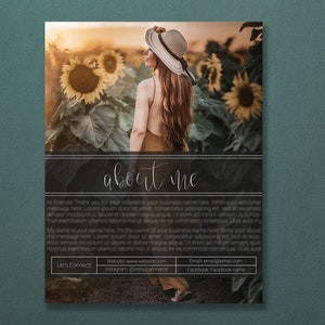 About Me Page Template | About Me Template | About Me Page | Meet The Photographer Template | Website About Me Page | Meet The Photographer