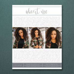 About Me Page Template | About Me Template | About Me Page | Meet The Photographer Template | Website About Me Page | Meet The Photographer