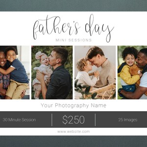 Father&#39;s Day Template | Father&#39;s Day Session Template | Father&#39;s Day Sessions | Daddy And Me Template | Daddy And Me Sessions  | Daddy Minis