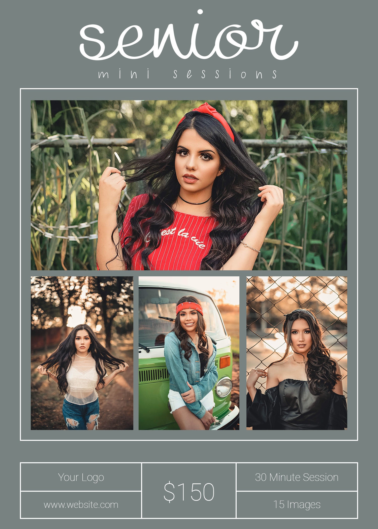 Senior Template Senior Mini Session Template Photography Template ...