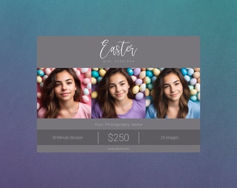 Easter Photoshop Template | Easter Mini Session Template | Easter Template | Photography Template | Easter Minis | Easter Minis Template