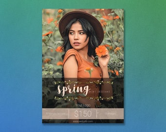 Photoshop Template | Spring Mini Session Template | Spring Template | Photography Template | Mini Session Template | Marketing Template