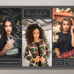 Photoshop Template | Headshot Mini Session Template | Headshot Photo Template | Headshot Template | Headshot Sessions | Headshot Minis