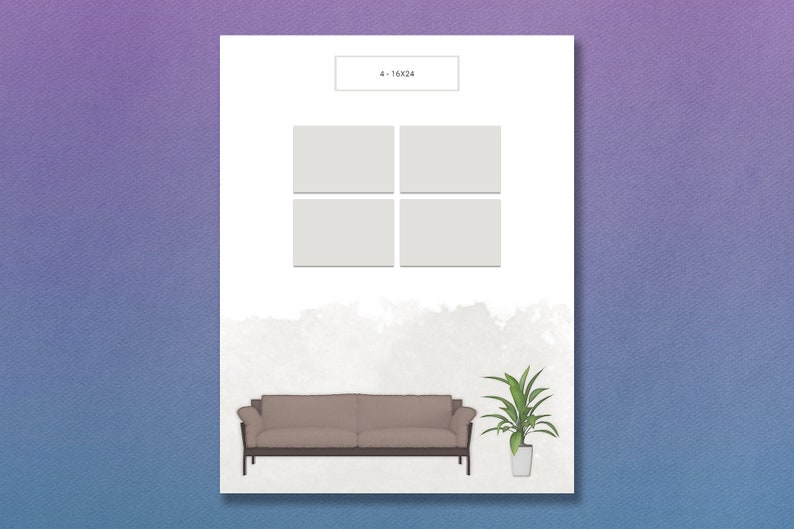 Wall Display Templates Gallery Style Guide Photography Etsy