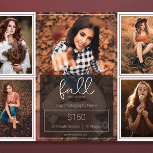 Fall Template | Autumn Template | Fall Minis | Fall Sessions | Fall Session Template | Autumn Session Template | Fall Marketing Template