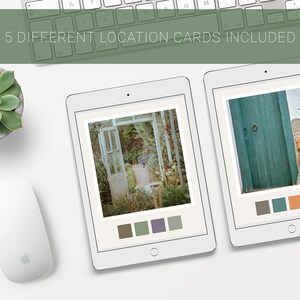 Fall Location Cards | Fall Color Palette Cards| Fall Location Inspiration Cards | Photo Session Location Cards | Color Palette Template