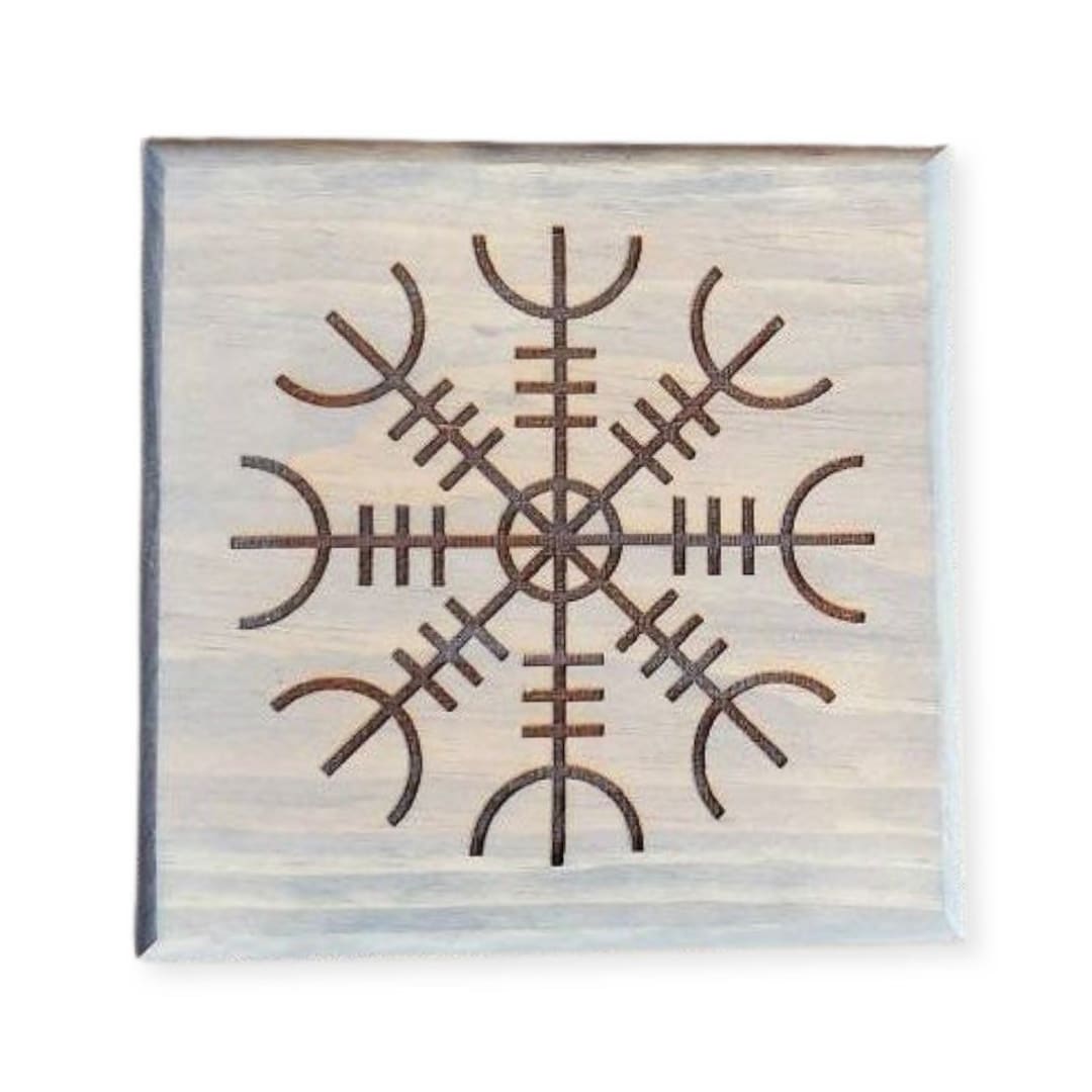Helm of Awe Wooden Sign: Norse Viking Decor - Etsy