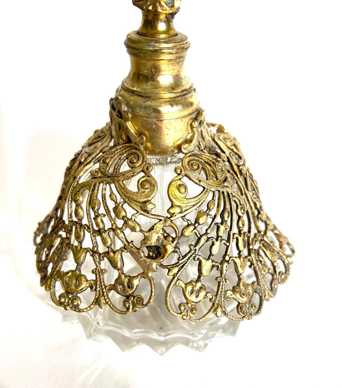 Vintage Antique Ornamental Glass Dauber Perfume Bottles With Etsy