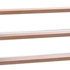 Spice rack &quot;Modern 2&quot; made of wood and aluminum