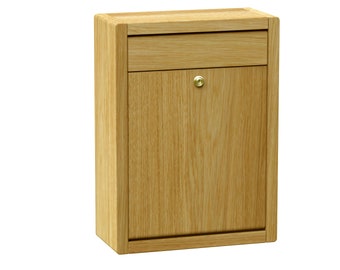 Letter box made of solid oak