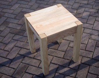 Stool Stool made of wood, hardwood, ash, stable, oiled NEW