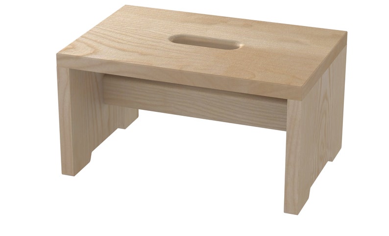 oiled NEW sturdy and tilt-proof ash Stocker Schemel made of wood hardwood