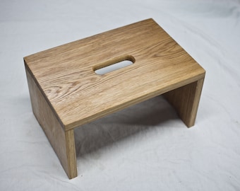 Stool stool stool made of wood, hardwood, oak, stable and tilt-proof, oiled NEW