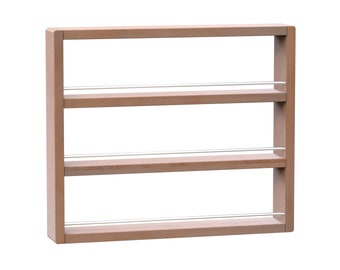 Étagère à épices en bois et aluminium