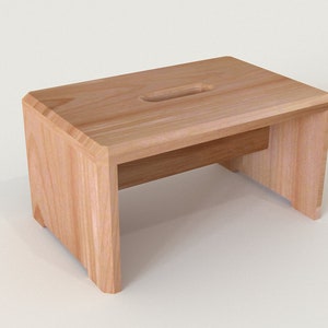 Stool "Markus" made of wood, hardwood, beech, stable and tip-proof, oiled NEW