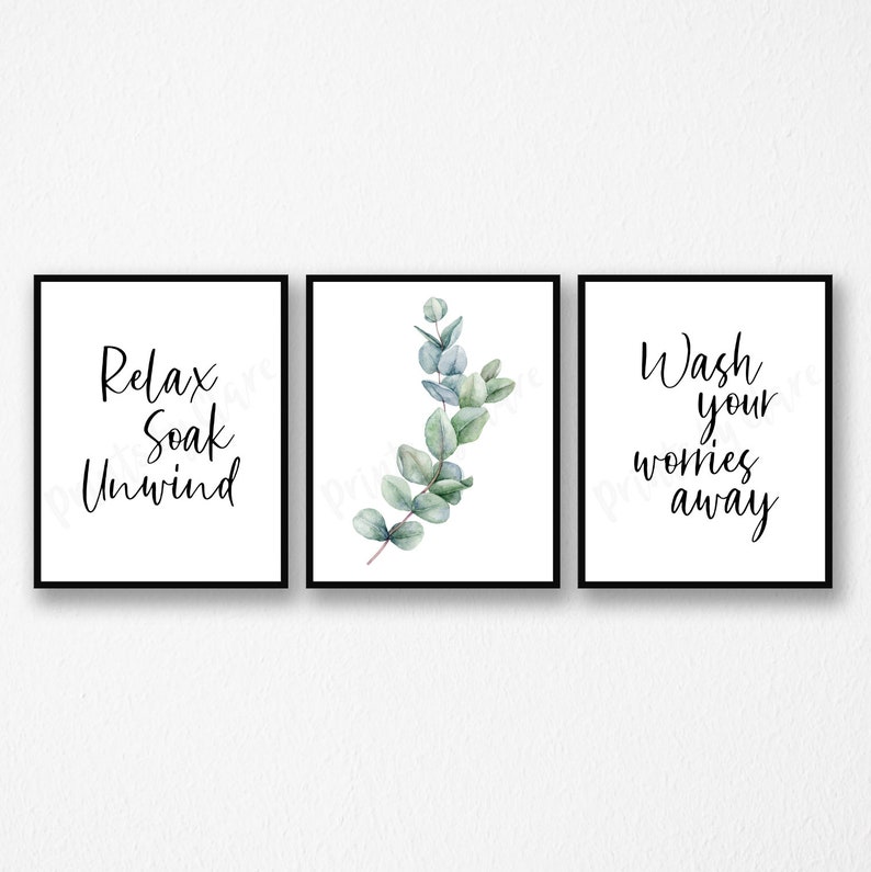 Set Of 3 Bathroom Prints Bathroom Etsy