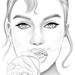 Printable Coloring Pages, Pretty Girls and Flowers, Digital Instant Download - Etsy
