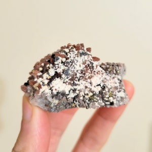 Quartz w/ Hematite Inclusion, Chalcopyrite, and Dolomite from Hubei, China