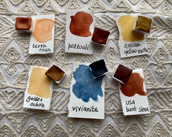 EARTH PAINT HALFPANS: All Natural Mineral Handmade Watercolors