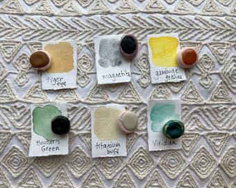 POTTERY SINGLES of WATERCOLOR Paints - All Single Pigments