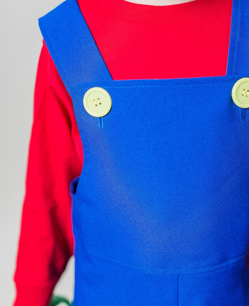 Super Mario Bros Blue Overalls Halloween costume For Boys Etsy
