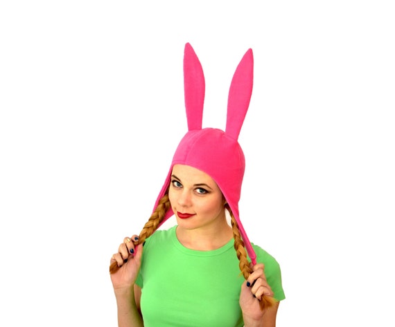 Pink Bunny Ears Hat Easter Hat Fleece 