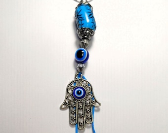 Porte-clé Hamsa, porte-clé mauvais œil, Nazar Boncuk, oeil turc/grec, cadeau promotionnel, breloque, faveur, bomboniere