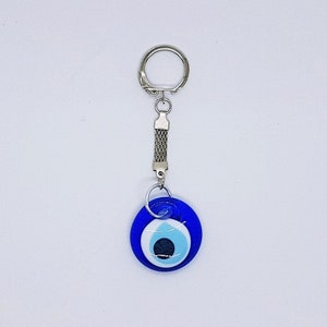 Evil Eye Schlüsselanhänger und Hamsa Schlüsselbund, Geschenkoption Vintage Handschrift Brief,