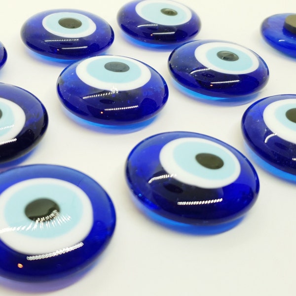 100 pcs Evil Eye Magnet, 4 cm (1.57 inches) diameter, Turkish Greek Eye, Favor, Nazar Boncuk, Bomboniere, Wedding favors for guests